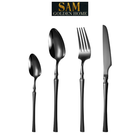  Bộ Dao Muỗng Nĩa Titanium Cutlery Cao Cấp Sang Trọng Hiện Đại 