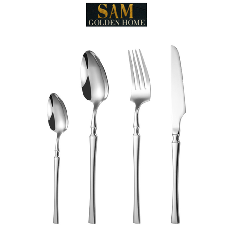 Bộ Dao Muỗng Nĩa Silver Cutlery Inox Cao Cấp Sang Trọng