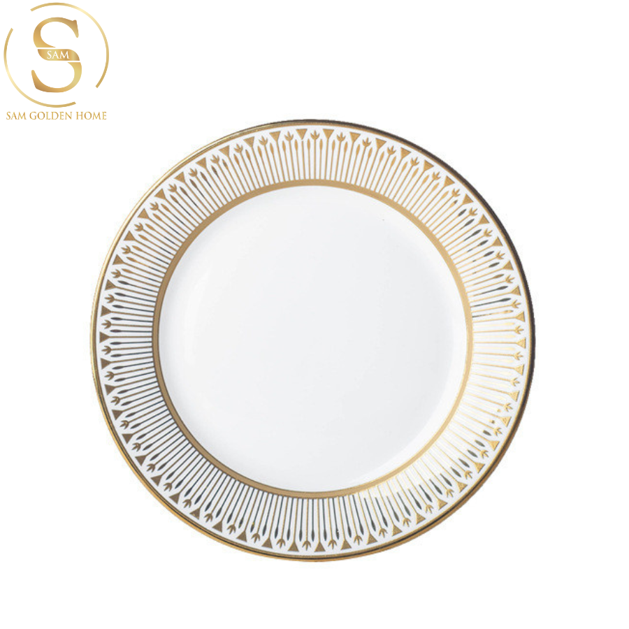 Đĩa Sứ Nordine Cao Cấp Decor Bàn Ăn Sang Trọng Phong Cách Bắc Âu