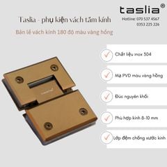 Bản lề của kính cabin tắm 180 độ màu vàng hồng A-304GR