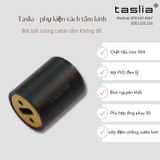 Bát bắt tường cabin tắm Taslia màu đen lỳ C-401D1