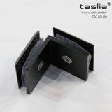 Kẹp kính-kính kép cabin tắm 90 độ màu đen lỳ Taslia F-333
