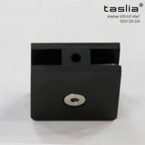 Kẹp kính tường 0 độ vát cạnh - Taslia F-531L1D màu đen