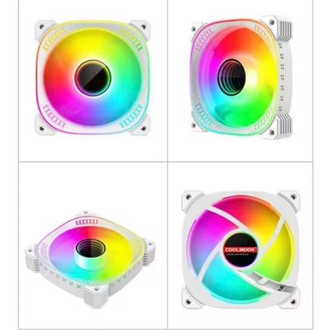  Tản nhiệt nước Coolmoon TY1 240 White | Mặt gương kèm nhiệt độ, trắng 