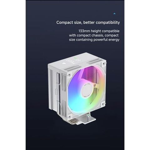  Tản nhiệt khí Leopard KF401 DGT RGB - White 