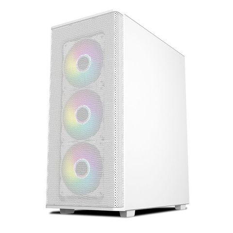  Thùng máy Case MIK Aion White | Kèm sẵn 3 Fan RGB 