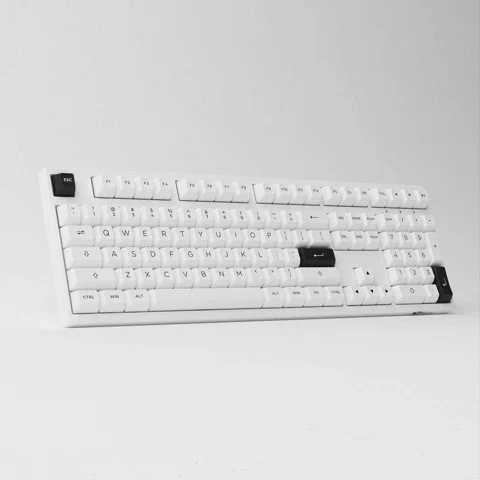  Bàn phím AKKO 3108 RF Black on White (sw v3 - Cream Yellow) 