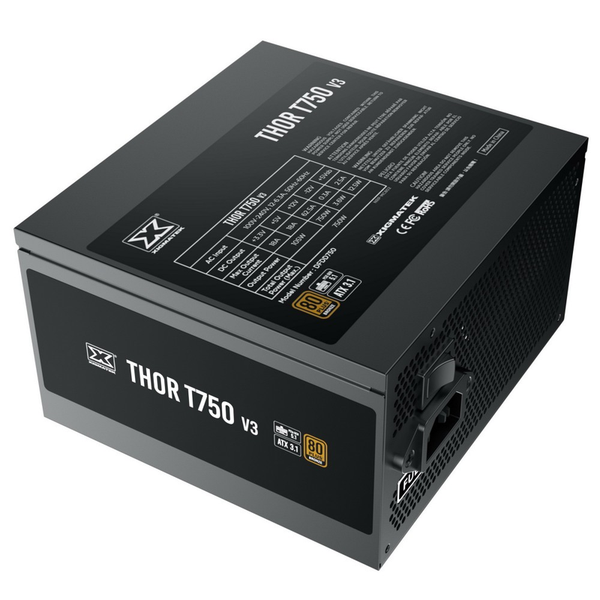  Nguồn Xigmatek Thor T750 V3 750W | 80 Plus Bronze, PCIe Gen 5.1, ATX 3.1, 100% cáp dẹt đen 