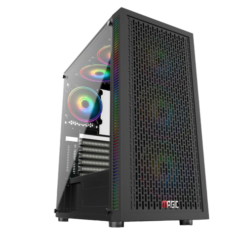  Thùng máy Case Magic Luxury I - Black | Full tower, E-ATX, kèm sẵn 4 fan 