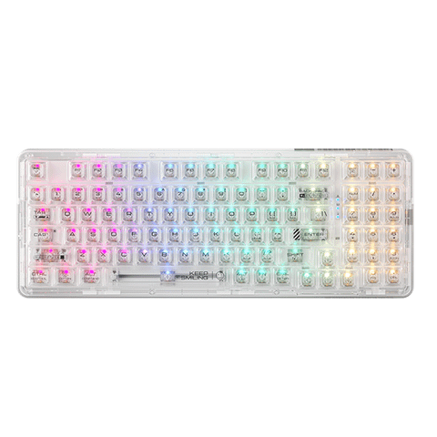  Bàn phím cơ Machenike K500F-B94W Tri-Mode RGB White | Wireless, GR Crystal Switch 