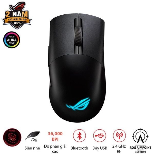  Chuột Asus Rog Keris Wireless Aimpoint Black 