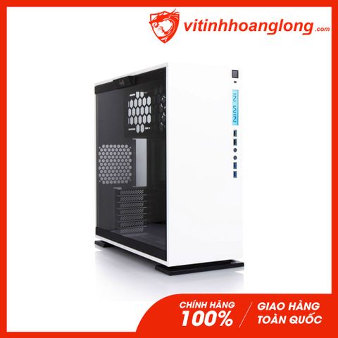  Vỏ Case máy tính InWin 303C White ATX Mid Tower - Tempered Glass (Trắng) 