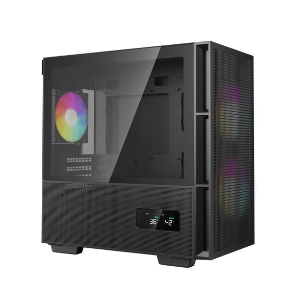  Thùng máy Case Deepcool CH360 Digital - Đen | Kèm sẵn 3 fan ARGB 