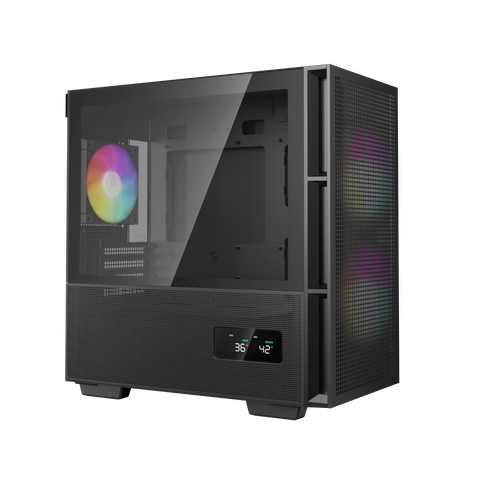  Thùng máy Case Deepcool CH360 Digital - Đen | Kèm sẵn 3 fan ARGB 