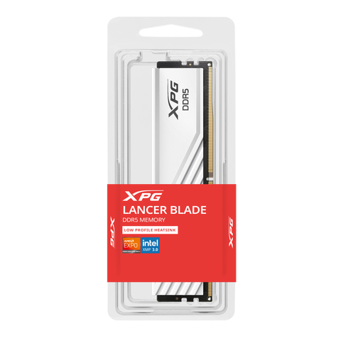  Ram Adata Lancer Blade 16GB White | Black 1 x 16GB, DDR5, 5600MHz (AX5U5600C4616G-SLABWH) 