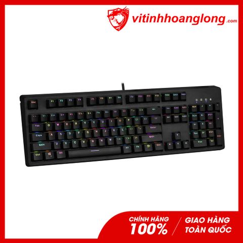  Bàn Phím Cơ E-Dra EK3104 RGB Gaming Red Switch (Đen) 