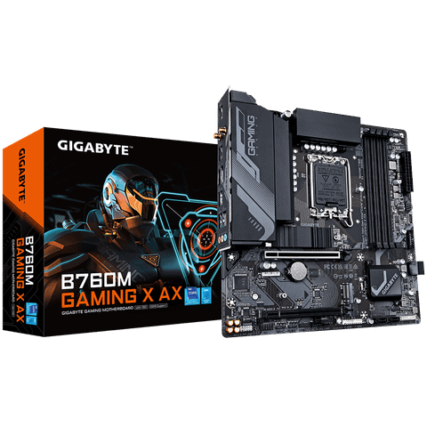  Mainboard Gigabyte B760M GAMING X  (rev. 1.x) | Intel B760, Socket 1700, Micro ATX, 4 khe DDR5 