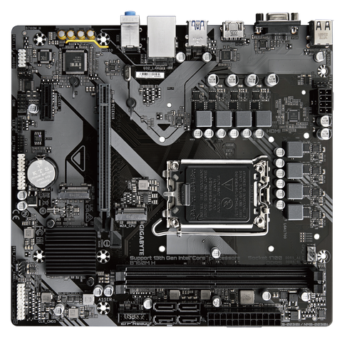  Mainboard Gigabyte B760M H (rev. 1.0) Ultra Durable | Intel B760, Socket 1700, Micro ATX, 2 khe DDR5 