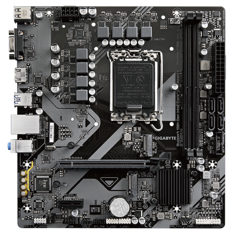  Mainboard Gigabyte B760M H (rev. 1.0) Ultra Durable | Intel B760, Socket 1700, Micro ATX, 2 khe DDR5 