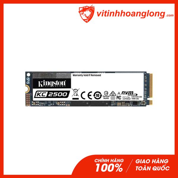 Ổ cứng SSD Kingston 1TB KC2500 M.2 NVMe PCIe Gen3x4 (SKC2500M8/1000G)
