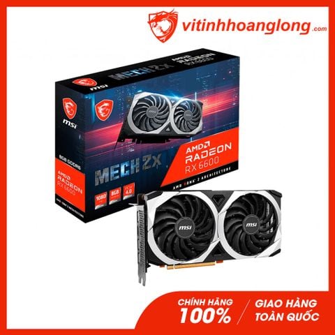  Card màn hình VGA Msi Radeon RX 6600 8GB GDDR6 MSI MECH 2X (Radeon™ RX 6600 MECH 2X 8G) 