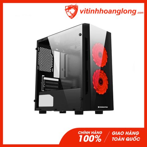  Vỏ Case máy tính Xigmatek Scorpio II 2F (EN43415) (Tặng 2 Fan Led) 