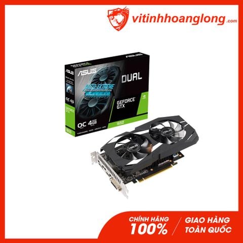  Card màn hình VGA Asus Geforce GTX 1650 Dual 4GB OC Edition GDDR6 (DUAL-GTX1650-O4GD6-P) 
