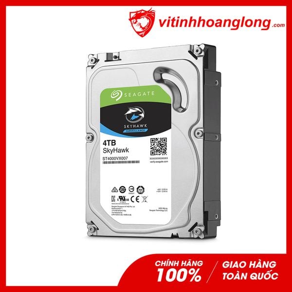 Ổ cứng HDD Seagate 4TB Skyhawk Công Ty (ST4000VX007)
