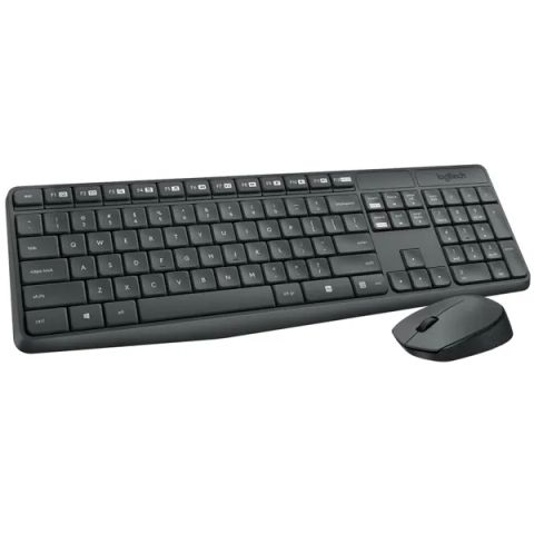  Combo Bàn phím + Chuột không dây Logitech MK235 (Xám) 