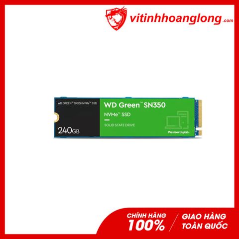  Ổ cứng SSD WD Western Digital 240G Green SN350 NVMe PCIe Gen3x4 M.2 2280 (WDS240G2G0C) 
