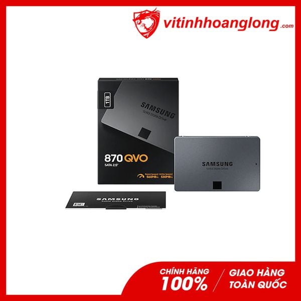 Ổ cứng SSD Samsung 1TB 870 QVO Sata III 6Gb/s MLC (MZ-77Q1T0BW) Công Ty