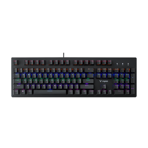  Bàn phím cơ Rapoo V510C Black | Led Rainbow, Red Switch 
