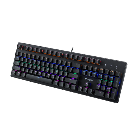 Bàn phím cơ Rapoo V510C Black | Led Rainbow, Blue Switch 