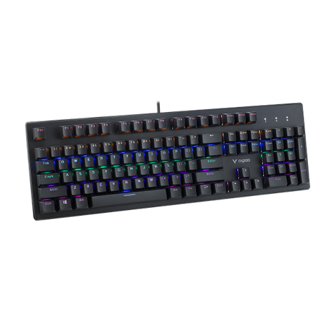  Bàn phím cơ Rapoo V510C Black | Led Rainbow, Blue Switch 