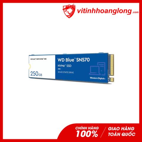  Ổ cứng SSD WD Western Digital Blue 250G SN570 PCIe M.2 NVMe Gen3x4 (WDS250G3B0C) 