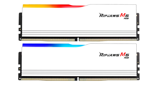  Ram GSkill Ripjaws M5 RGB White 96GB | 2x48GB, DDR5, 5600MHz (F5-5600J4040D48GX2-RM5RW) 