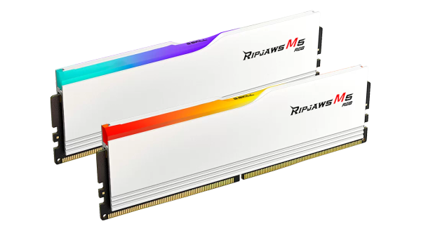  Ram GSkill Ripjaws M5 RGB White 32GB | 2x16GB, DDR5, 5600MHz (F5-5600J3036D16GX2-RM5RW) 