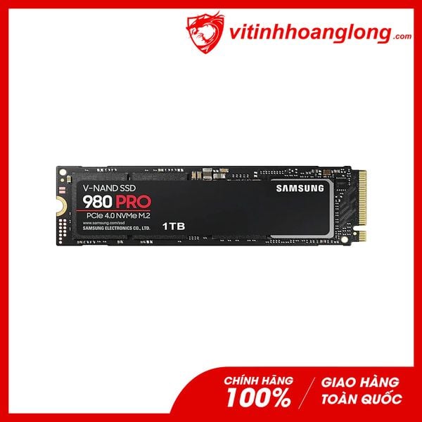Ổ cứng SSD Samsung 1TB 980 Pro NVMe PCIe Gen 4.0 x4 V-NAND M.2 2280 (MZ-V8P1T0BW)