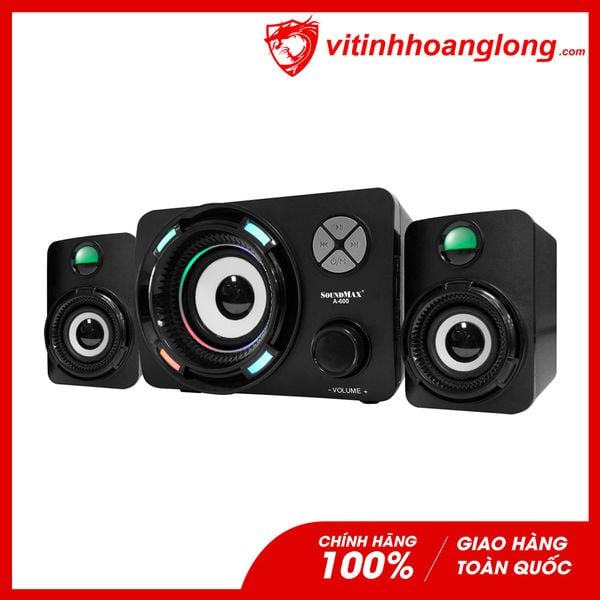 Loa Bluetooth Soundmax A-600 2.1 BLT 4.1 Led RGB (Bộ 3 loa)