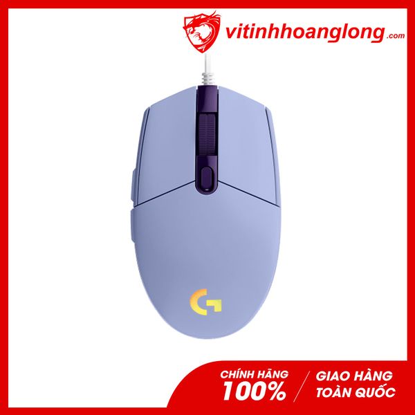Chuột máy tính Logitech G203 Lightsync Wired Gaming (910-005853) (Tím)