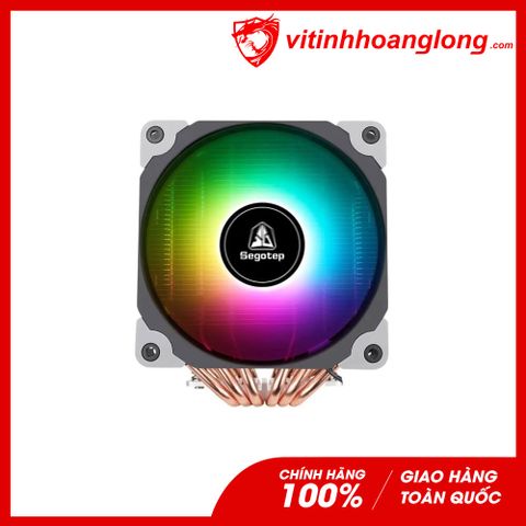  Tản nhiệt khí CPU Segotep CAMBRIAN U6 (LGA1700/6 ống đồng/2 Fan Led RGB) 