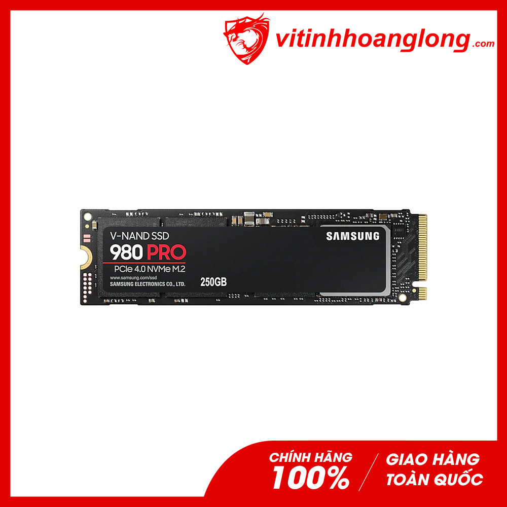 Ổ cứng SSD Samsung 250G 980 Pro NVMe PCIe Gen x4 V-NAND 2280  (MZ-V8P250BW)