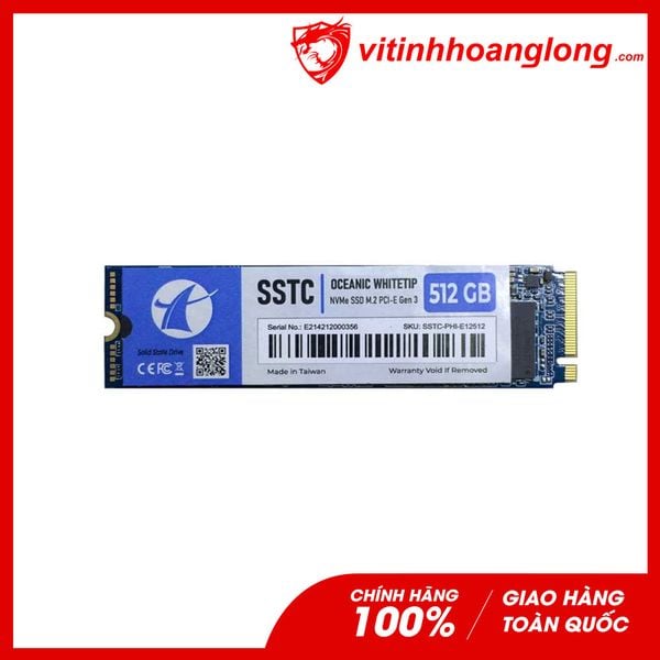 Ổ cứng SSD SSTC 512G Oceanic Whitetip M.2 NVMe PCIe Gen3x4 (SSTC-PHI-E12)