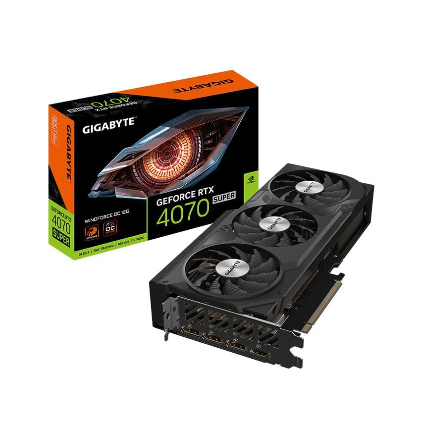 Card màn hình Gigabyte RTX 4070 SUPER WINDFORCE OC 12GB