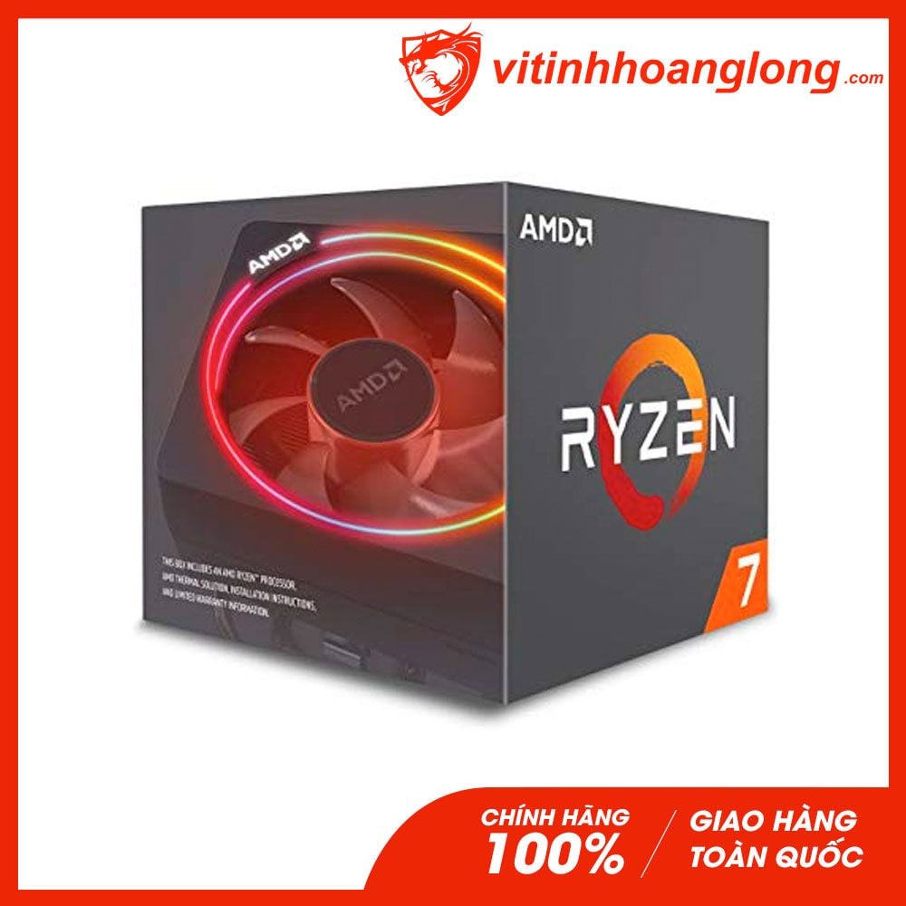 CPU AMD Ryzen 7 2700X ( 3.7GHz Up to 4.3GHz, 8 nhân 16 luồng, Cache 20MB, Socket AM4 )