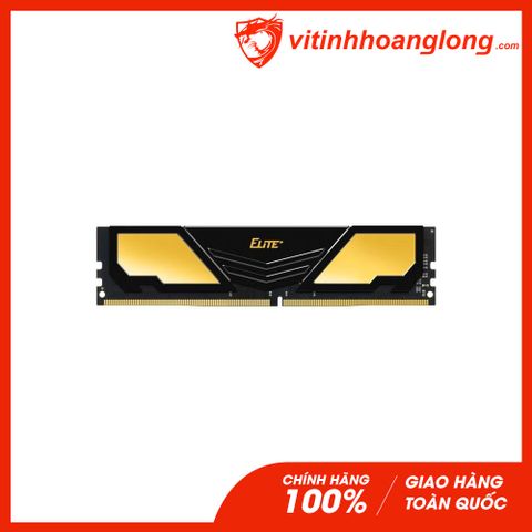  Ram PC DDR4 TeamGroup 16G Bus 3200 C22 Elite Plus Vàng Tản Nhiệt (TPD416G3200HC22BK) 