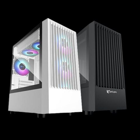  Thùng máy Case Jetek Game – X1 Tặng 3 Fan RGB (Trắng) 