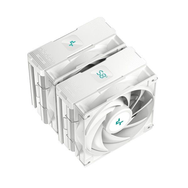  Tản nhiệt khí Deepcool AG620 Digital WH ARGB - Trắng, nhập khẩu | Hai tháp, hiển thị nhiệt độ 