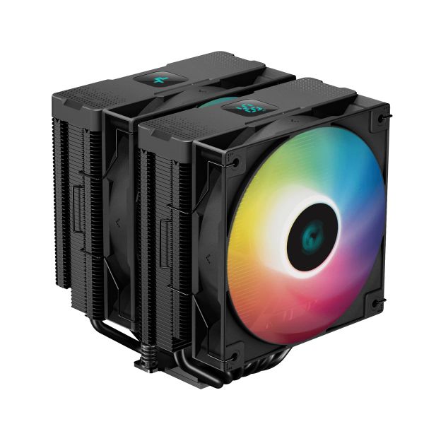  Tản nhiệt khí Deepcool AG620 Digital BK ARGB - Đen, nhập khẩu | Hai tháp, hiển thị nhiệt độ 