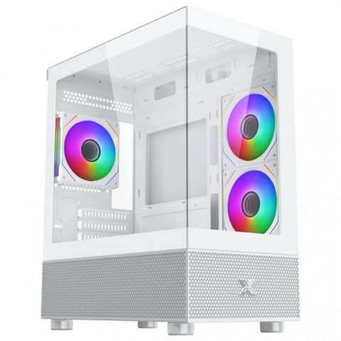  Thùng máy Case Xigmatek Alphard Micro ATX - Trắng | Kèm sẵn 3 fan (EN 44113) 